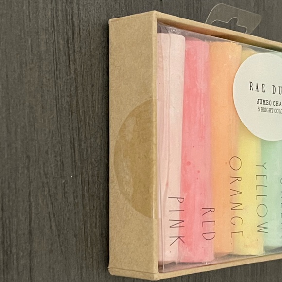 NEW Rae Dunn 8 Piece Jumbo Chalk - Bright, Fun Colors - Picture 3 of 4